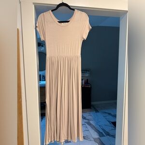 Cream Midi Dress